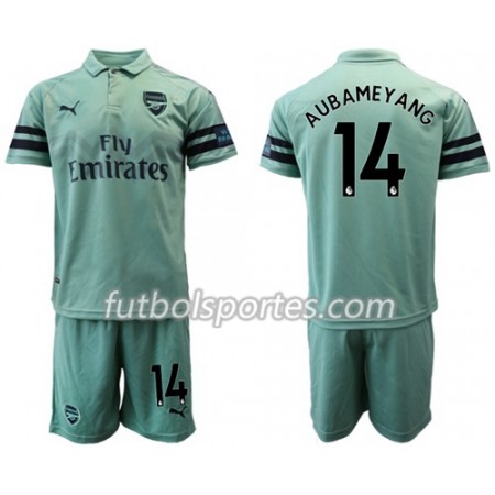 Camisetas Arsenal Aubameyang 14 Niño Tercera Equipacion 2018/2019